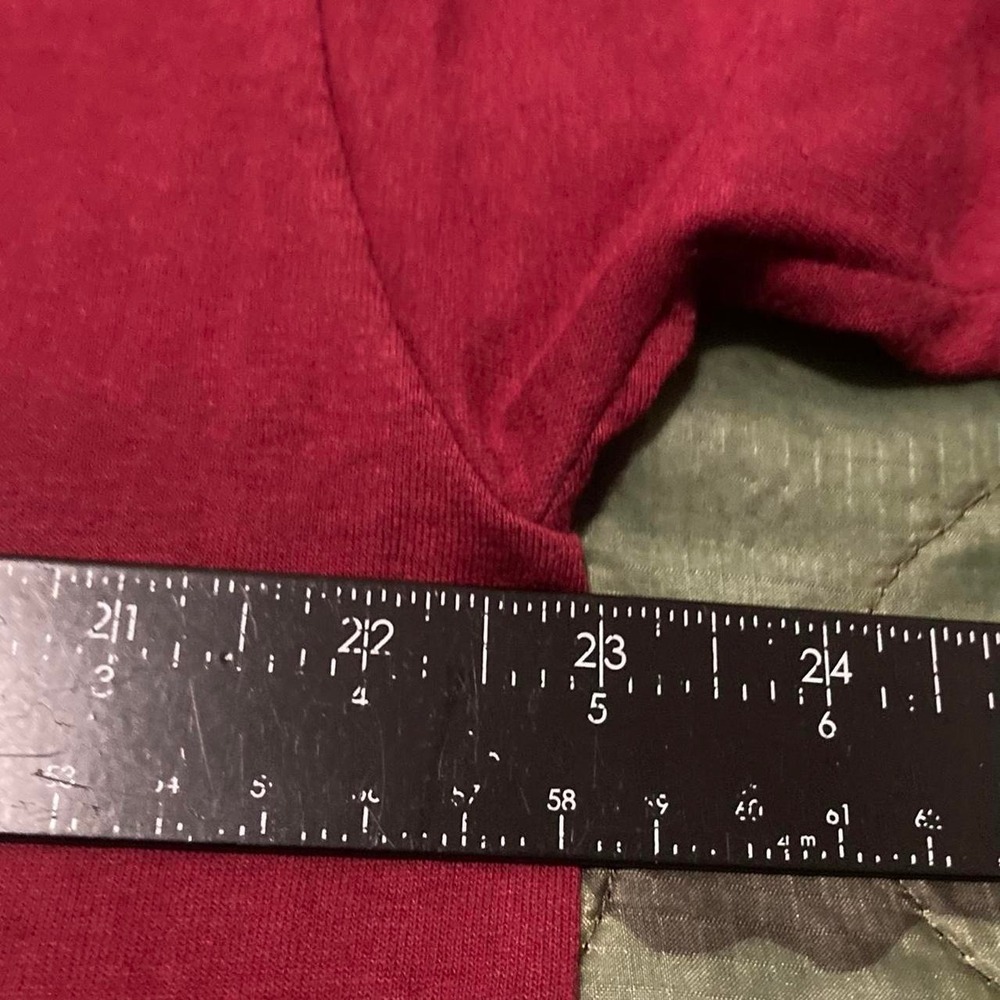 Fruit of the Loom Best maroon blank tee vtg 90s/00s 50/50 XL/23 - Picture 6 of 8